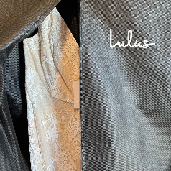 NWT Seal Our Fate White Lace Sleeveless Trumpet Hem Maxi Dress - Picture 6 of 6